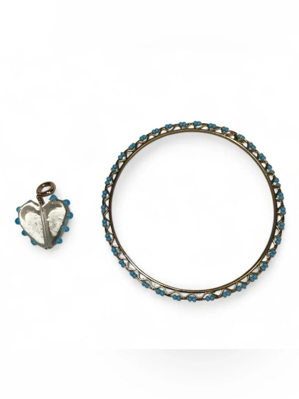 Matching Pendant and Bangle Set